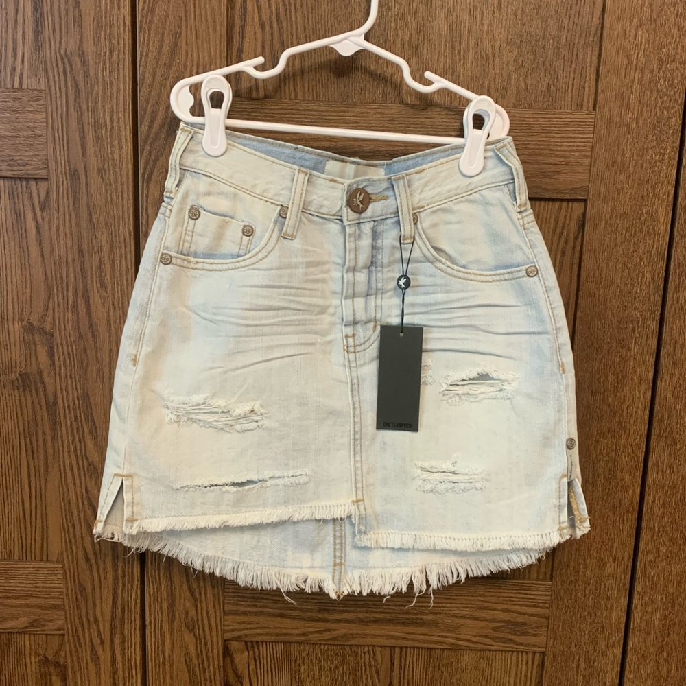 NWT One Teaspoon Brando Denim Miniskirt